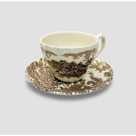 Coaching Days by Meakin - Tea Cup and Saucer Set - Picture 2 of 4